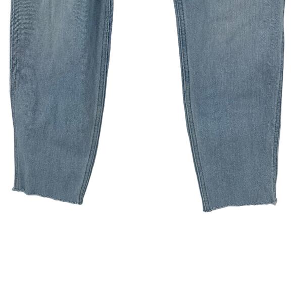 Hollister Ultra High Rise Mom Jeans Light Wash Size 25 Distressed Denim - Picture 3 of 8